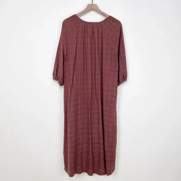 Anthropologie Layla Gauze Midi Maxi Dress Boho Coastal Oversized Peasant Tunic - Picture 10 of 14